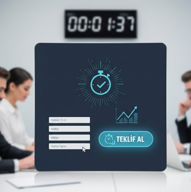 💨 Dakikalar İçinde Fiyat Teklifi